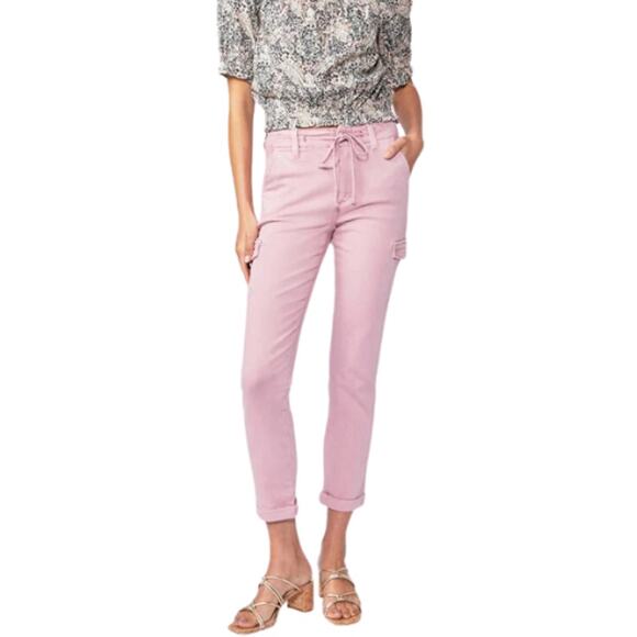 Paige Christy Cargo Jean in Vintage Garden Rose NWT Size 31 - Picture 4 of 5